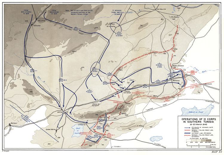 Battle of El Guettar HyperWar US Army in WWII Northwest Africa Seizing the Initiative