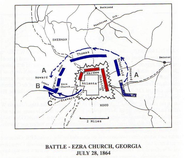 Battle of Ezra Church Battle of Ezra Church Civil War Georgia July 28 1864