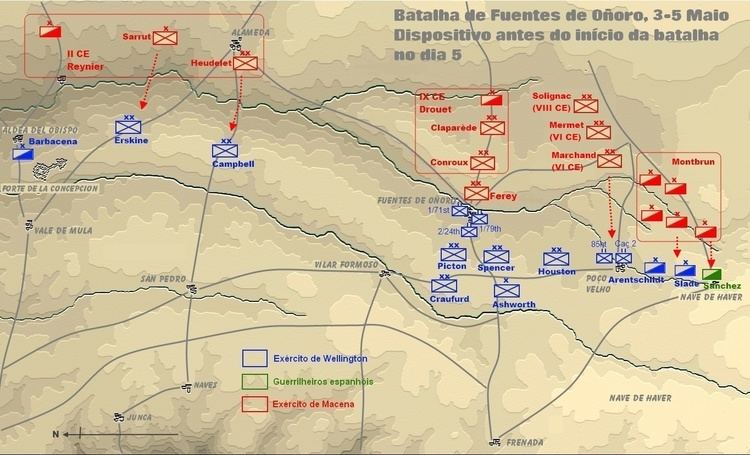 Battle of Fuentes de Oñoro FileFuentes de Ooro mapa 2jpg Wikimedia Commons