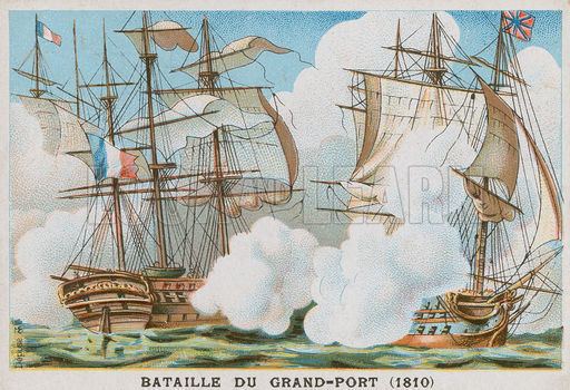 Battle of Grand Port Battle of Grand Port 1810 Look and Learn History Picture Library