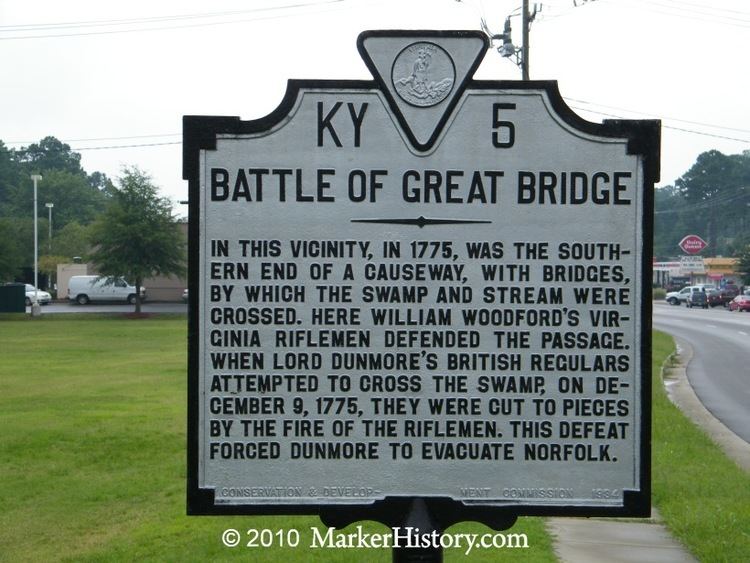Battle of Great Bridge wwwmarkerhistorycomImagesLow20Res20A20Shots