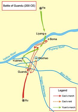 Battle of Guandu httpsuploadwikimediaorgwikipediacommonsthu