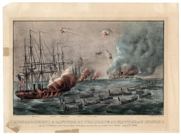 Battle of Hatteras Inlet Batteries 27 August 1861 Bombardment amp capture of the forts at Hatteras