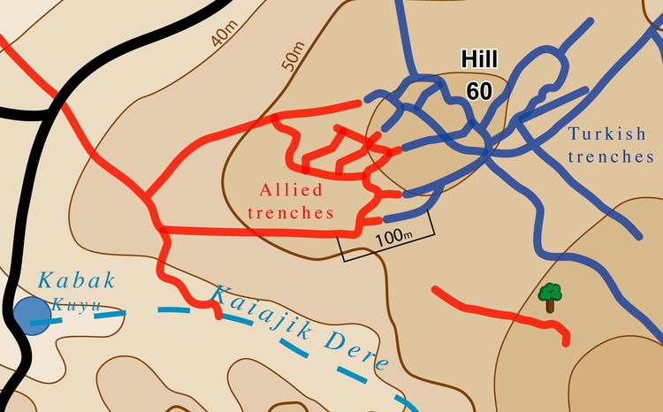 Battle of Hill 60 (Gallipoli) FileHill 60 Gallipoli 29 Aug 1915png Wikipedia