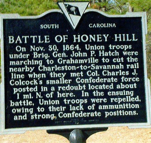 Battle of Honey Hill Battle of Honey Hill featured in Issue 29 of Charge newsletter