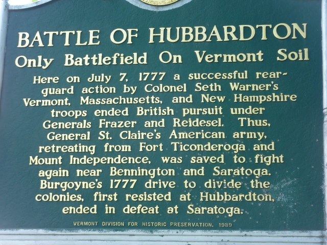 Battle of Hubbardton American Revolution Battle of Hubbardton July 7 1777
