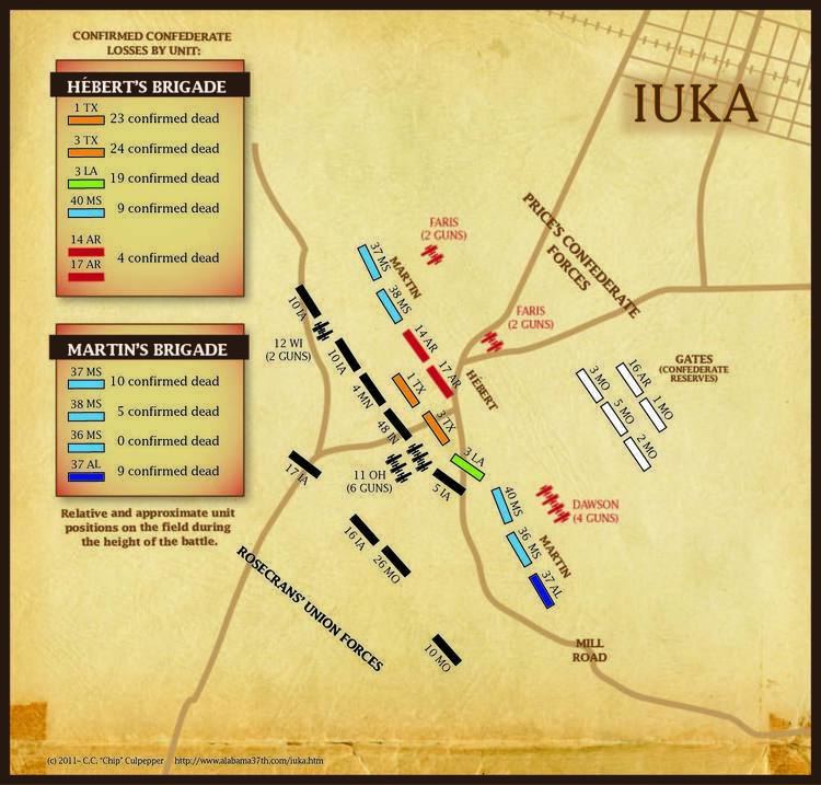 Battle of Iuka Battle of Iuka Mass Grave