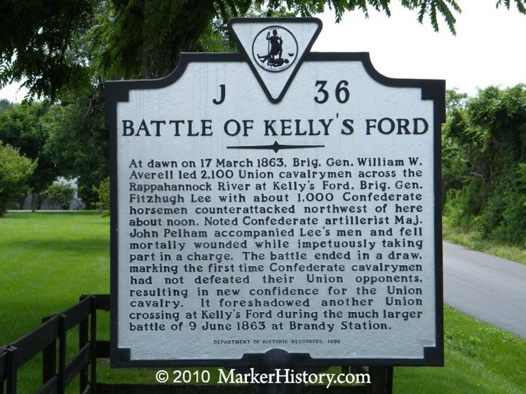 Battle of Kelly's Ford Battle of Kelly39s Ford J36 Marker History