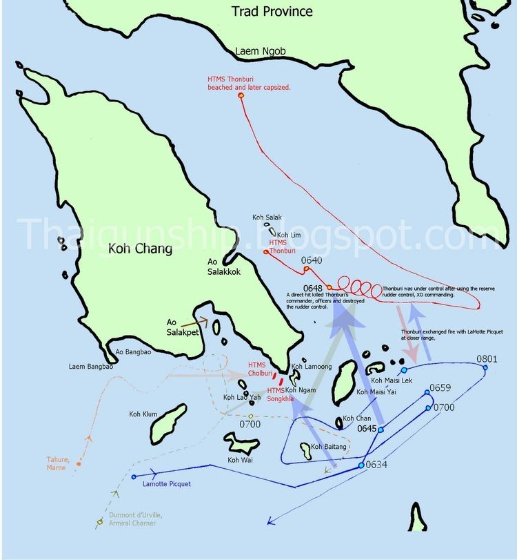 Battle of Ko Chang Thai Gunship Battle of Koh Chang overview Battle of Koh Chang 1941