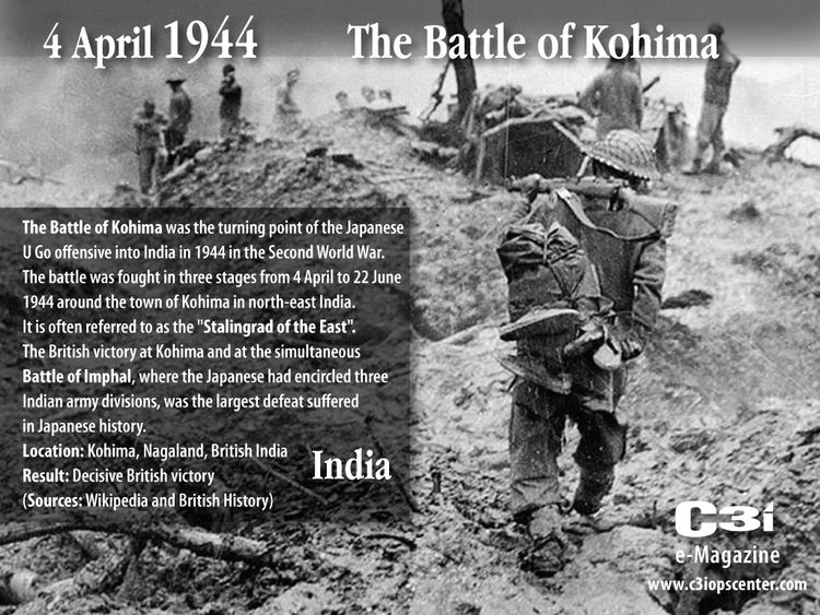 Battle of Kohima 4 April 1944 Battle of Kohima India WWII C3i Ops Center
