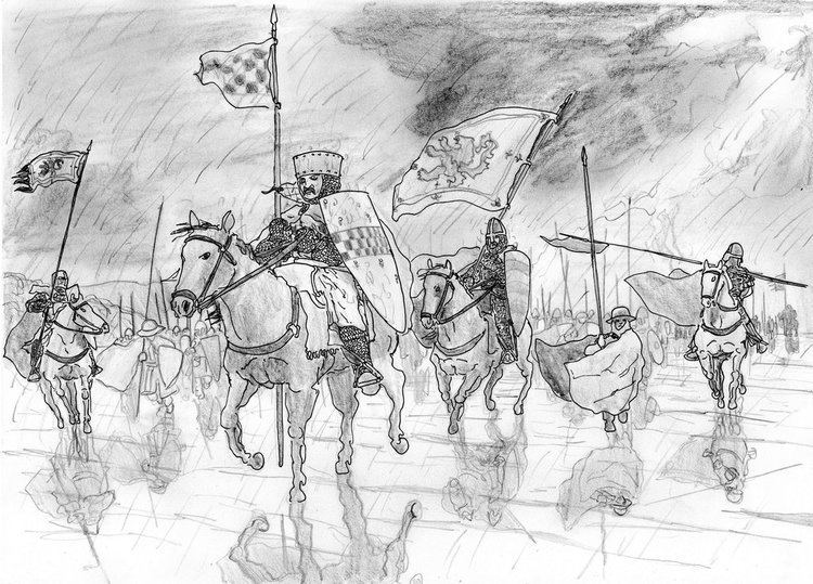 Battle of Largs Marching into the Storm Battle of Largs 1263 AD by FritzVicari on