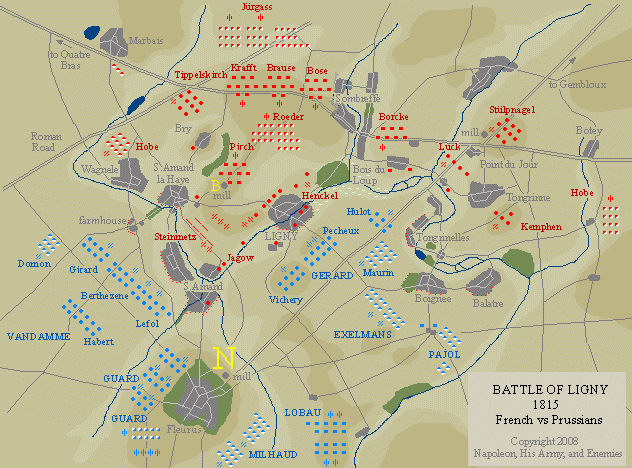 Battle of Ligny Battle of Ligny 1815 Napoleon Blucher Schlacht Bataille