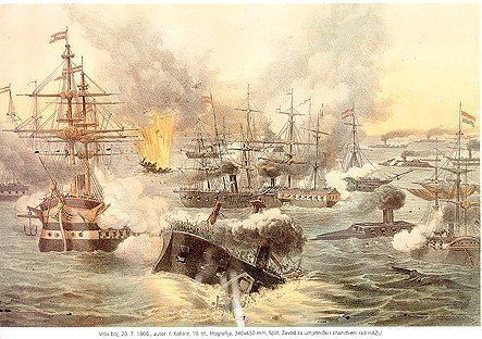 Battle of Lissa (1866) The Naval Battle of Lissa 1866 Austria and Italy List of Images