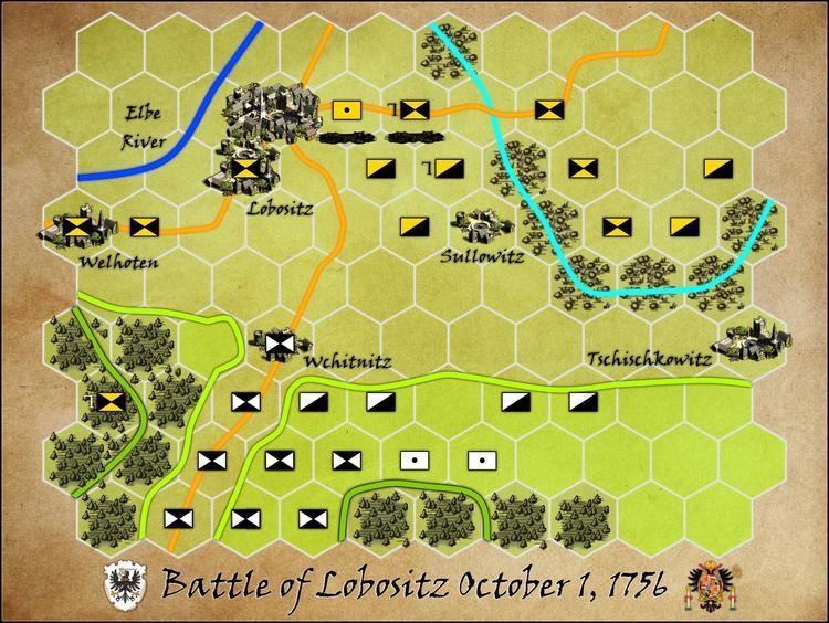 Battle of Lobositz Battle of Lobositz October 1 1756 Board Game BoardGameGeek