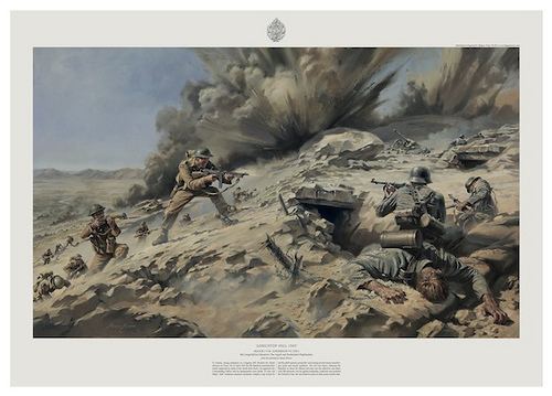 Battle of Longstop Hill (1943) Argyll News 8th Argyll39s commissioned painting of Battle of