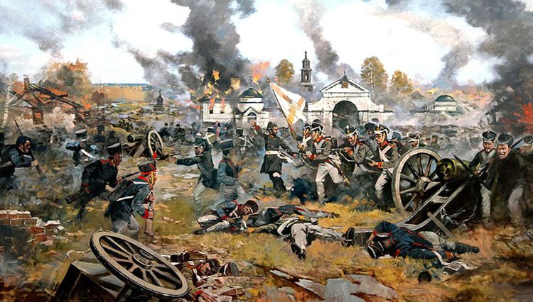 Battle of Maloyaroslavets Mykola Samokish Art of the Russias