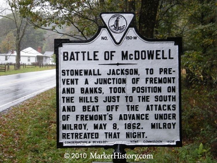 Battle of McDowell Battle of McDowell W150 Marker History
