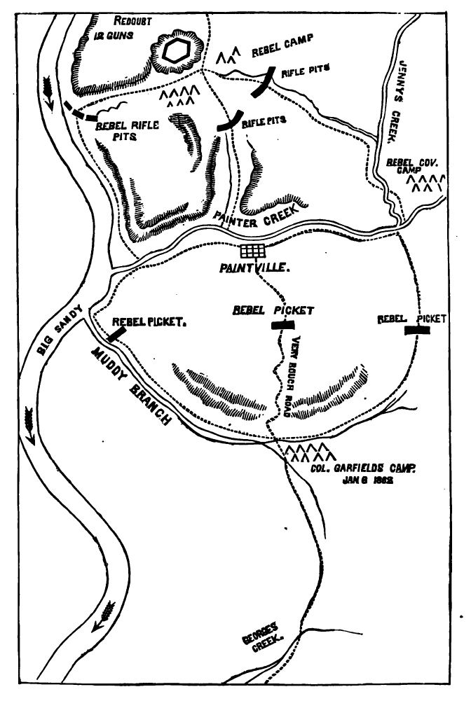 Battle of Middle Creek FileBattle of Middle Creek map Paintsvillejpg Wikimedia Commons