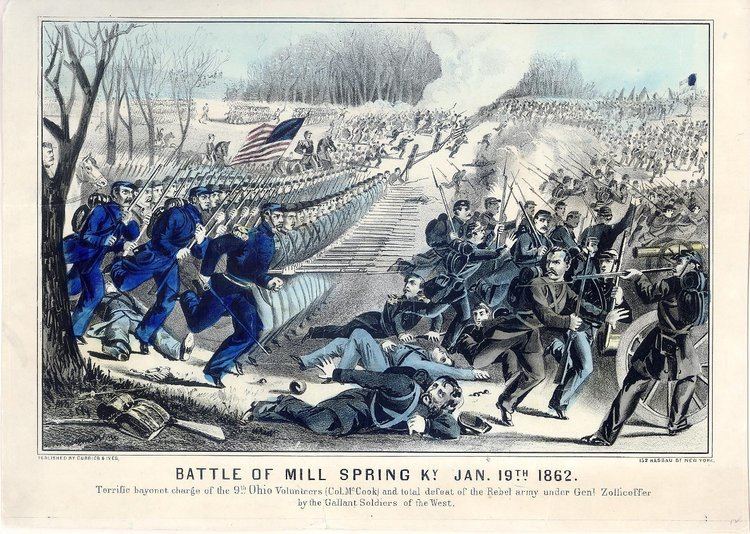 Battle of Mill Springs Civil War Prints Battle of Mill Spring