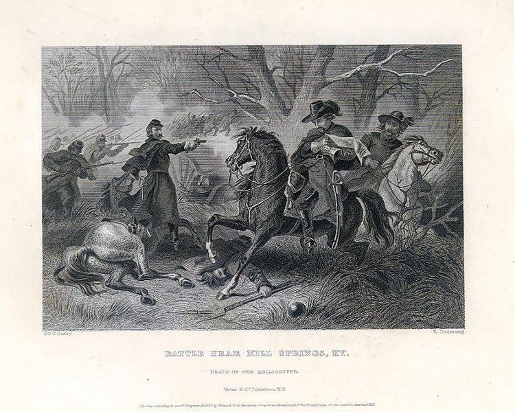 Battle of Mill Springs Civil War Prints Battle of Mill Spring