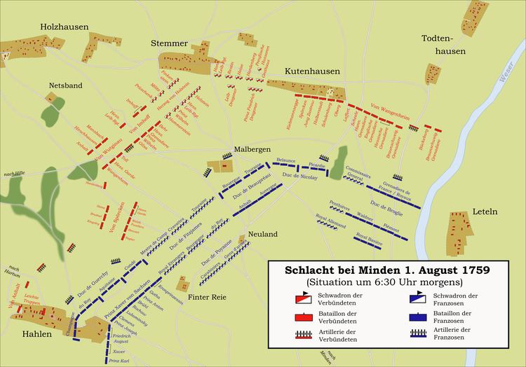 Battle of Minden Battle of Minden Seven Years39 War Duke of Brunswick