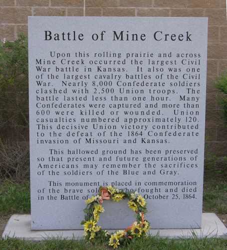 Battle of Mine Creek Mine Creek Battlefield Pleasanton Kansas