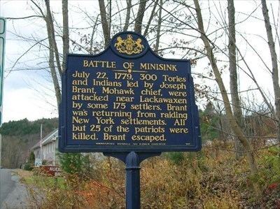 Battle of Minisink BATTLE OF MINISINK Pennsylvania Historical Markers on Waymarkingcom
