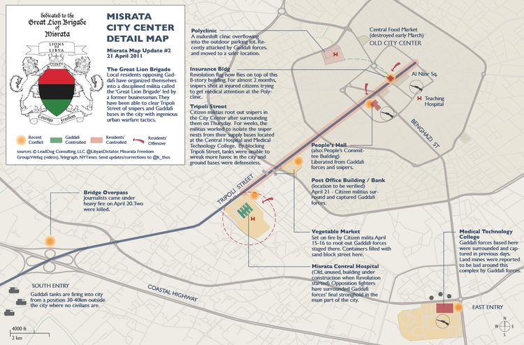 Battle of Misrata Great Lion Brigade Zenga Zenga battle for Misrata along Tripoli