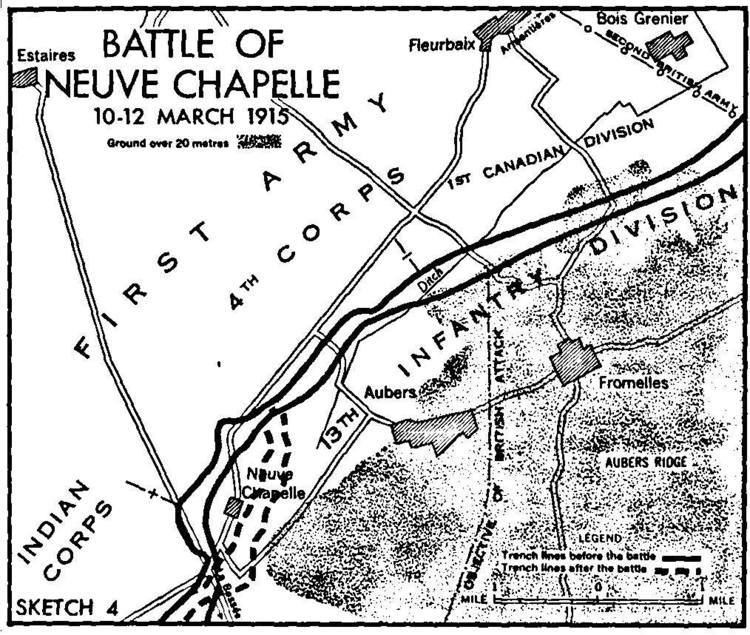 Battle of Neuve Chapelle Where is THERE Remembering The 1st Canadian Division at Neuve