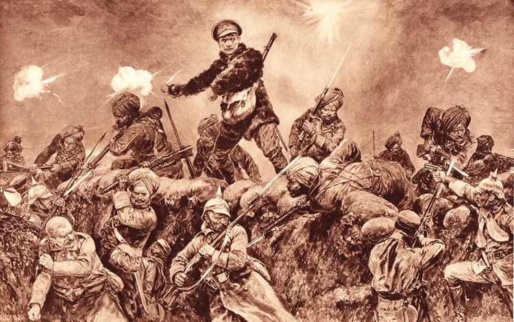 Battle of Neuve Chapelle FileIndian troops charging German positions at Neuve Chapelle 1915