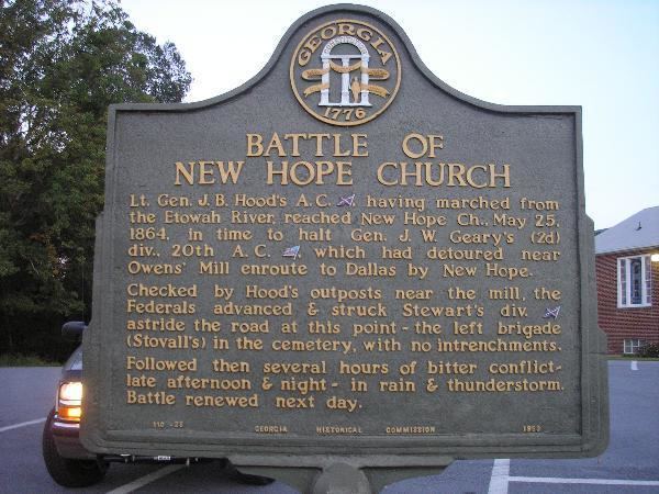 Battle of New Hope Church The Fraid of New Hope Church The Camak Stone