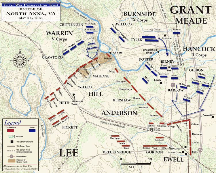 Battle of North Anna May 2326 1864 Missed Opportunity at the North Anna Almost