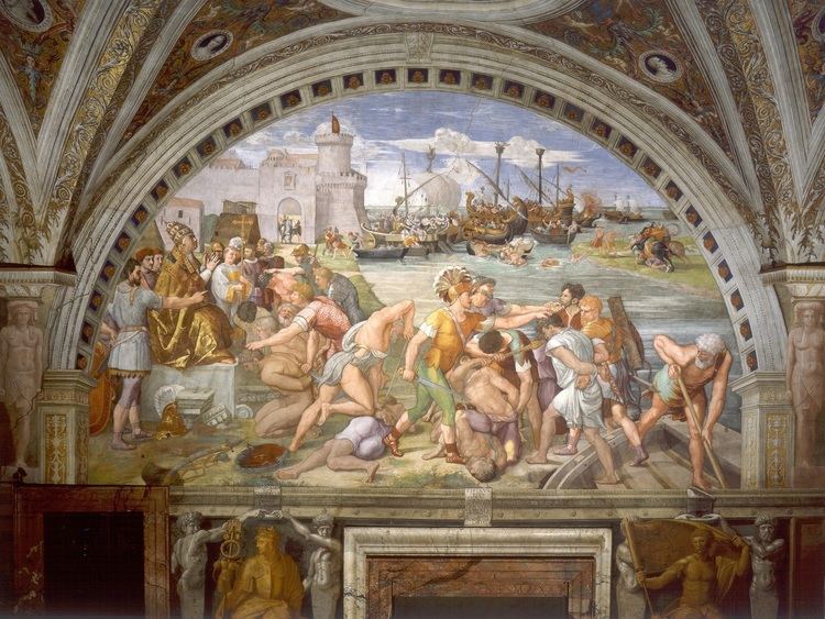 Battle of Ostia (Raphael's painting) httpsuploadwikimediaorgwikipediacommons11