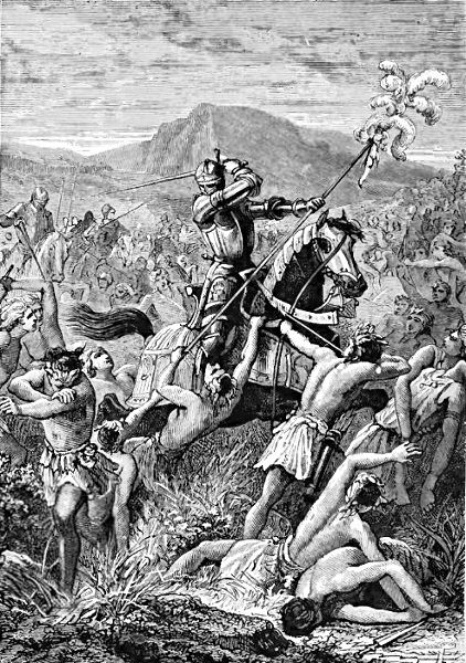 Battle of Otumba Cortes at Battle of Otumba worldhistoryexploration