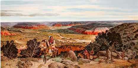 Battle of Palo Duro Canyon Picturing Palo Duro with text by Michael Grauer