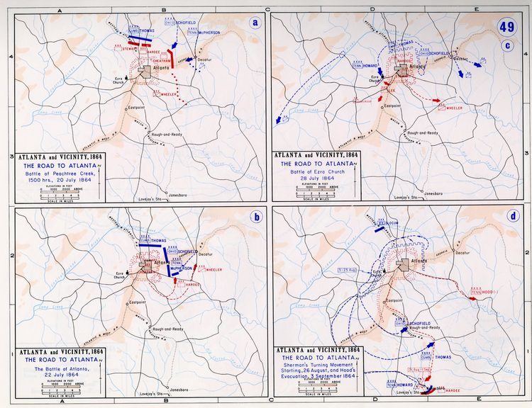 Battle of Peachtree Creek Battle of Peachtree Creek Civil War Atlanta Campaign