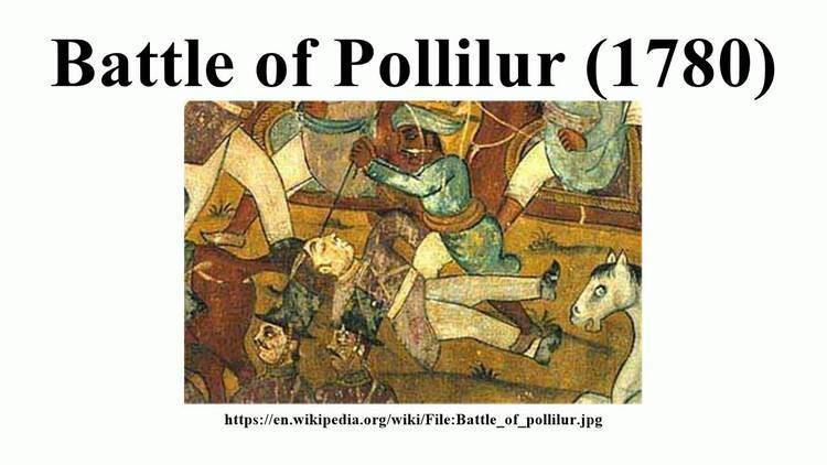 Battle of Pollilur (1780) Battle of Pollilur 1780 YouTube