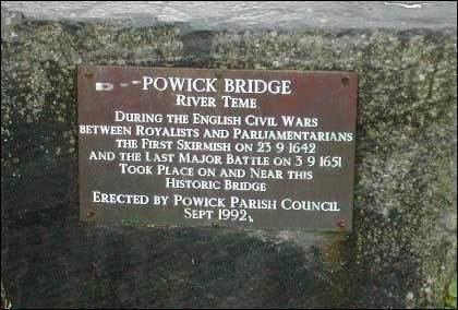 Battle of Powick Bridge BBC Hereford and Worcester history Battleground pictures