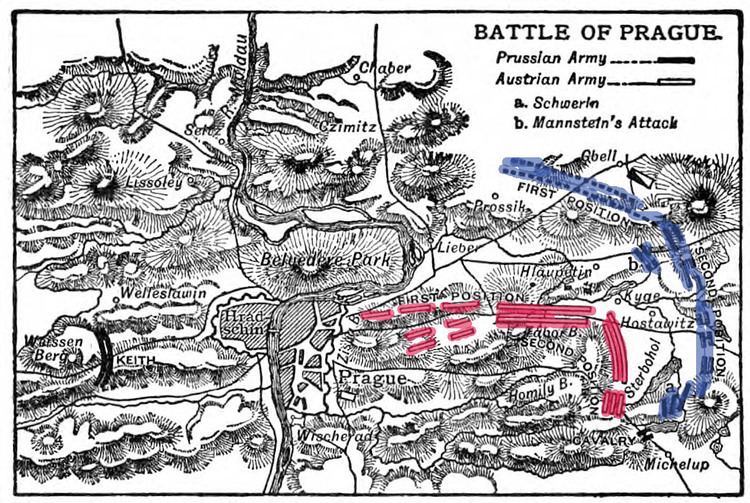 Battle of Prague (1757) Battle Maps Battle of Prague 1757
