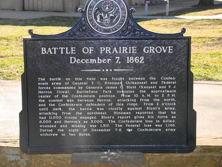 Battle of Prairie Grove Prairie Grove