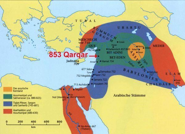 Battle of Qarqar The Battle of Qarqar or arar was fought in 853 BC when the army