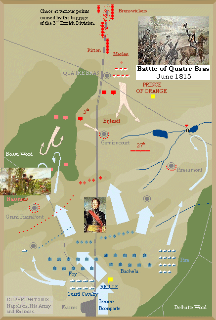 Battle of Quatre Bras Battle of Quatre Bras 1815 Marshal Ney Wellington Prince of Orange