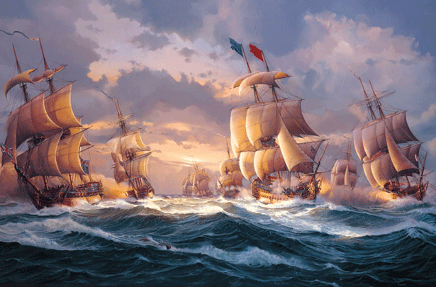 Battle of Quiberon Bay Bishop Marine Art Gallery Battle of Quiberon Bay 1759