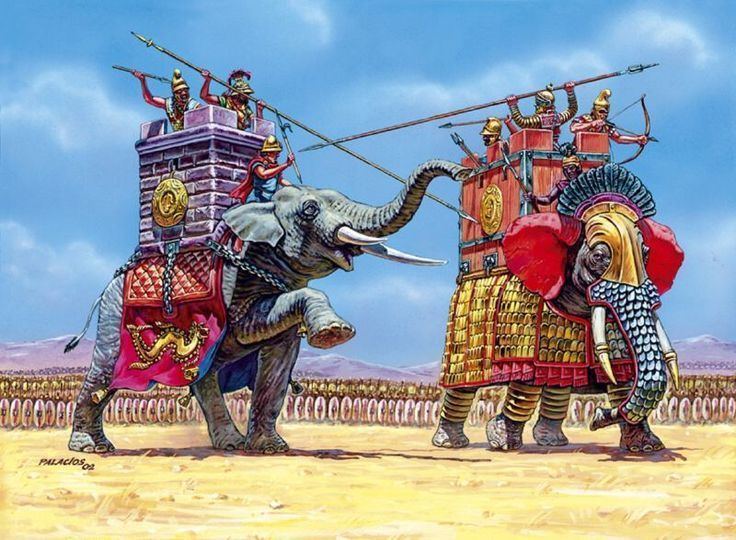 Battle of Raphia Seleucid War and Ptolemaic War Elephants at the Battle of