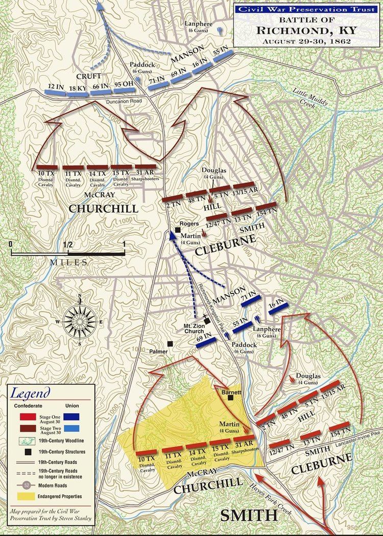 Battle of Richmond Battle of Richmond Kentucky August 2930 1862 Battle Reports