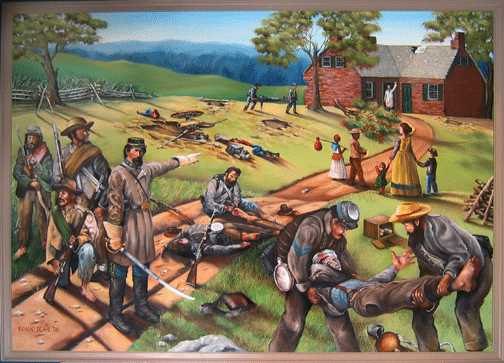Battle of Richmond Battle of Richmond Civil War Mural Commissioned by Kiwanis Club of