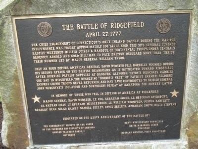 Battle of Ridgefield The Battle of Ridgefield Connecticut History