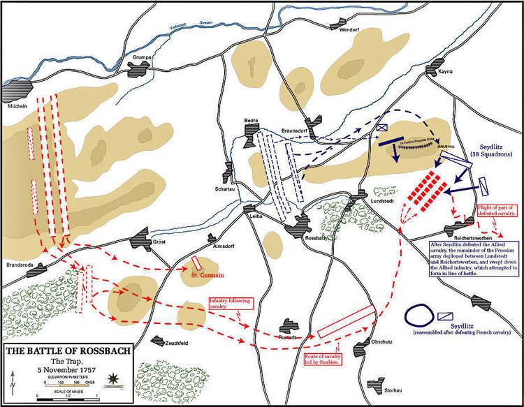 Battle of Rossbach Map of the Battle of Rossbach USMA