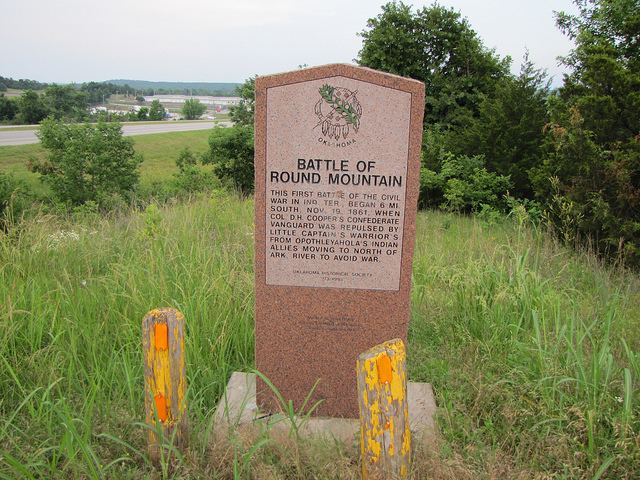 Battle of Round Mountain Exploring Oklahoma History Battle of Round Mountain