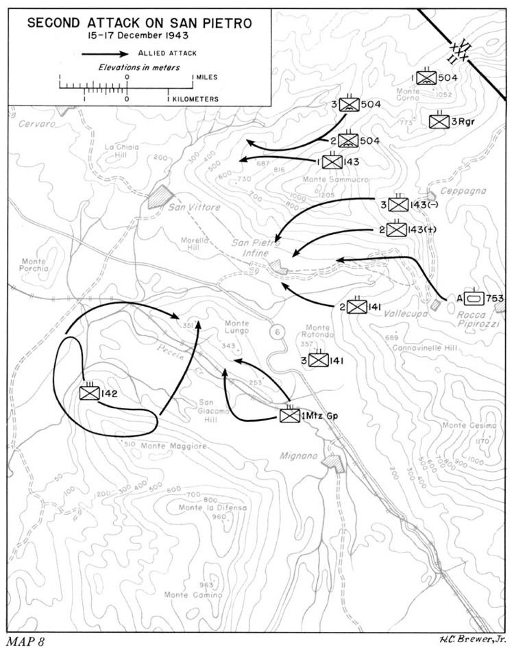 Battle of San Pietro Infine HyperWar US Army in WWII Salerno to Cassino Chapter 16